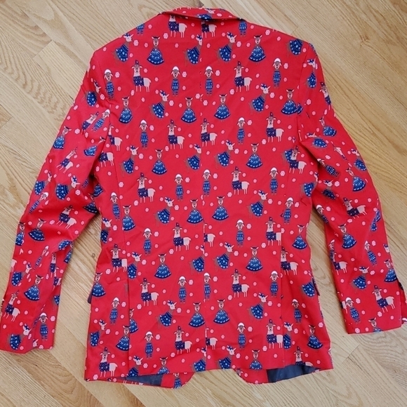 New Suslo Couture novelty Christmas jacket Llamas Ugly Sweater So Fun!! S 38 - Picture 5 of 5